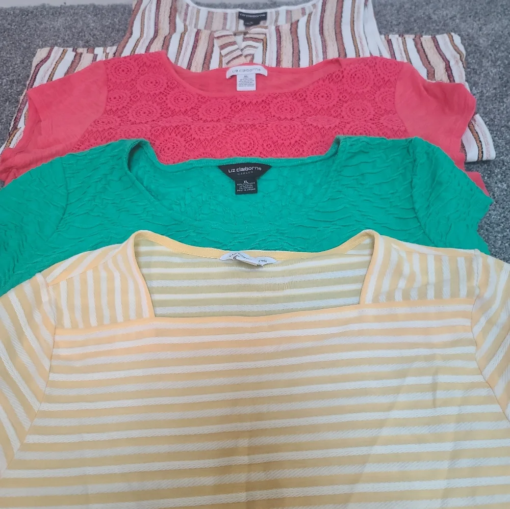 (4) Liz Claiborne I Women's Top - Picture 6 of 6